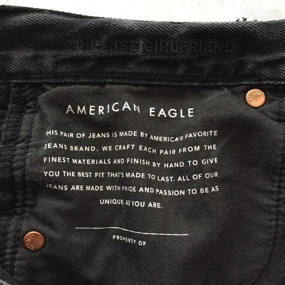 American Eagle Distressed Hi-Rise Girlfriend Jeans 4 Short - Picture 6 of 16